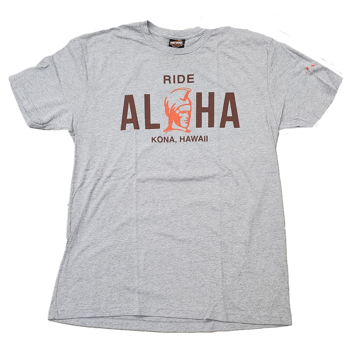 Harley-Davidson Men Kona Ride with Aloha Heather Grey T-shirt. Men S/S Premium Crew Tee. Made from 60% cotton 40% polyester. 32 singles ringspun combed cotton for a softer comfortable fit.