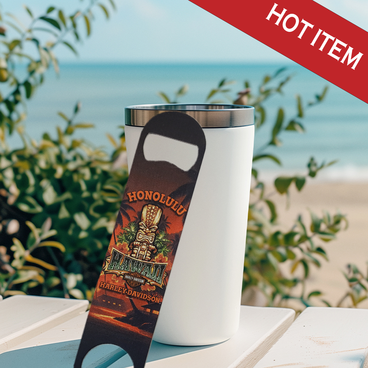 Bring a taste of the islands to every bottle you open with this Hawaii exclusive Tiki Guy Bottle Opener. Height measure 7 inches and 1.55 inches wide. 