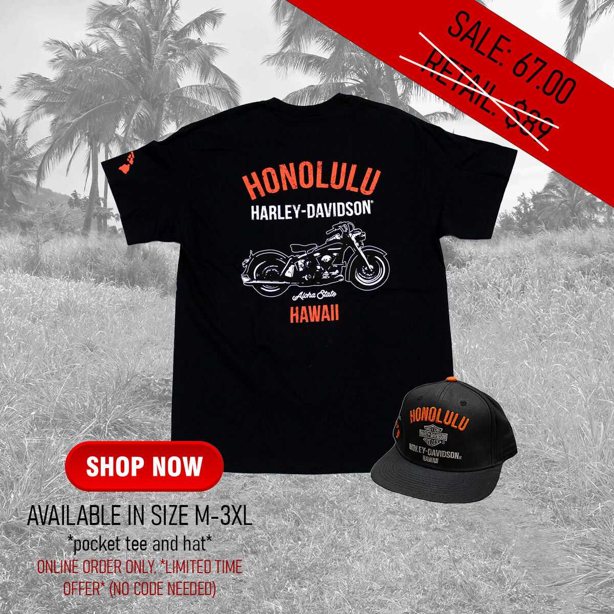Hawaii '59 Pocket T-Shirt & Hat Set