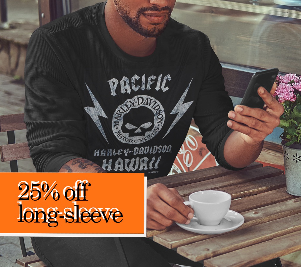 take 25% off any long-sleeve shirts