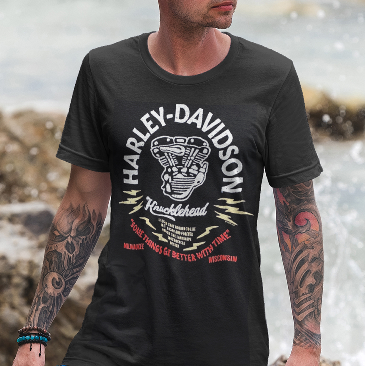 Harley-Davidson Men's Knuckle T-Shirt