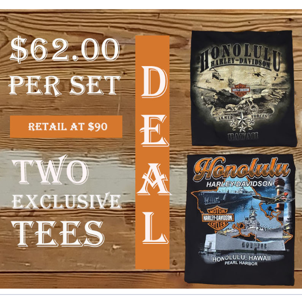 Harley-Davidson The Honor; T-Shirt Pack - Set of 2 Tees