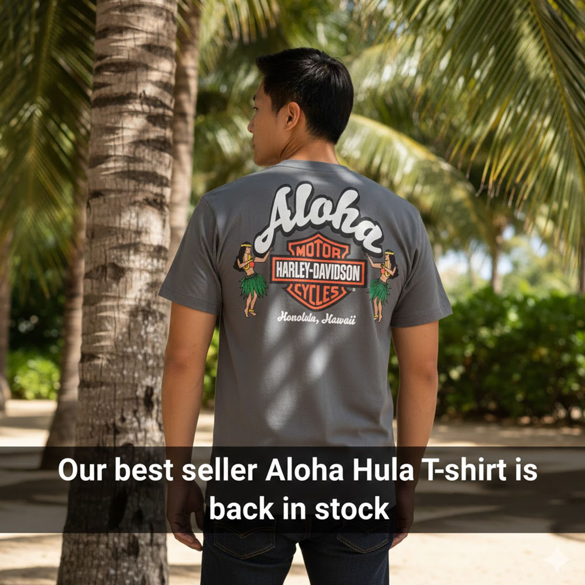 Harley-Davidson Men Aloha Hula T-Shirt
