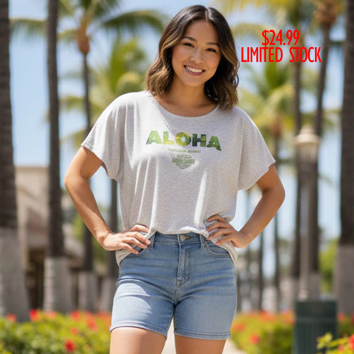 Harley-Davidson Women Aloha Shade Tee