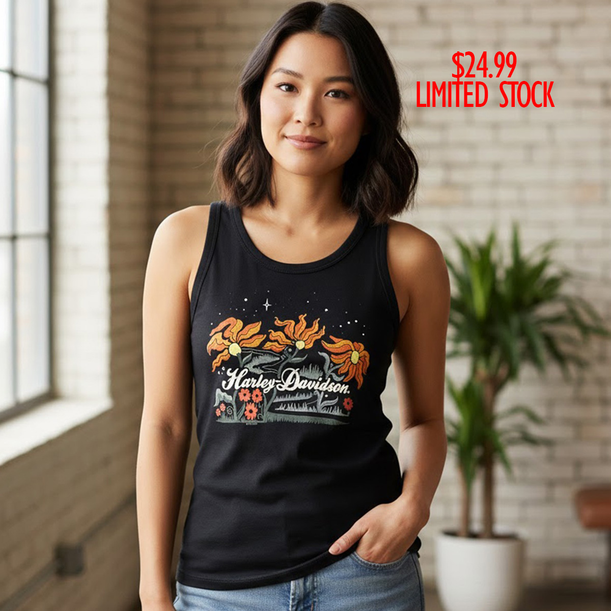 Harley-Davidson Women Floral Road Tank