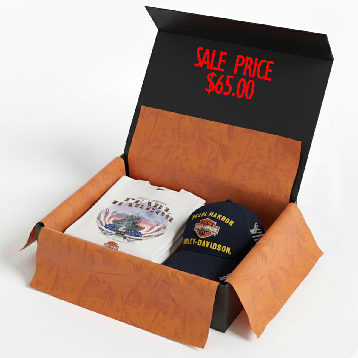 Harley-Davidson Men Battleship T-Shirt & Cap Set