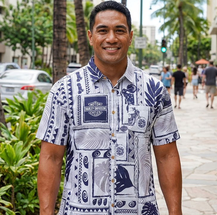 Harley-Davidson BOXED UP ALOHA SHIRT