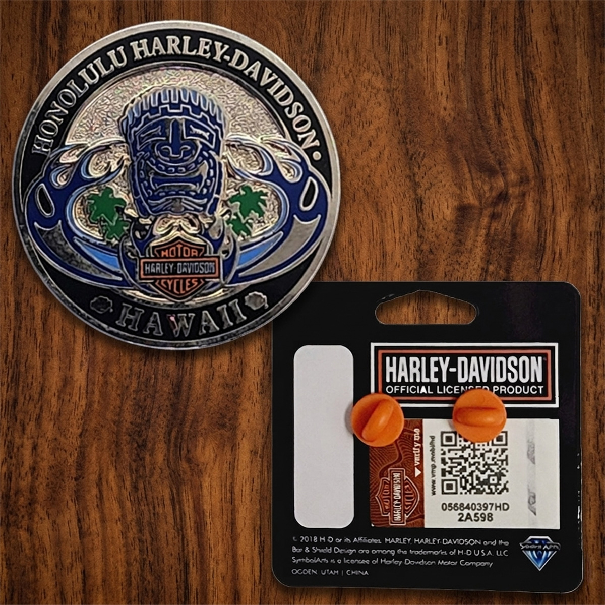 Harley-Davidson Tiki wave pin