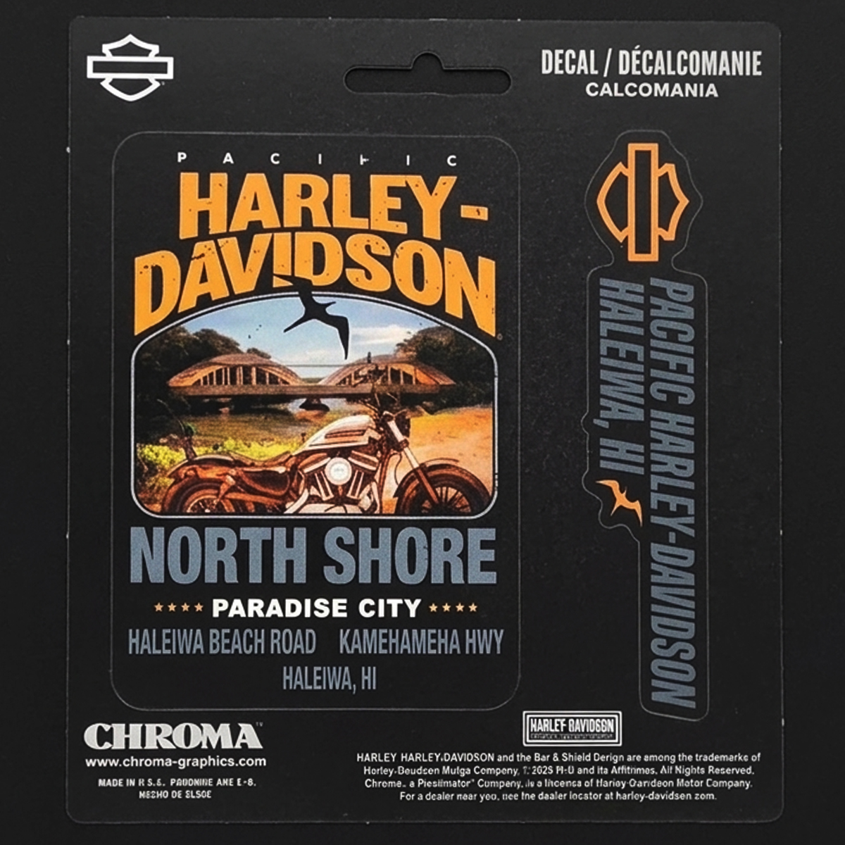 Harley-Davidson Haleiwa Paradise City Decal | Pacific H-D North Shore Hawaii