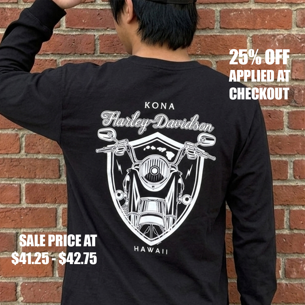 Harley-Davidson Men Kona Vintage Garage Long Sleeve T-Shirt